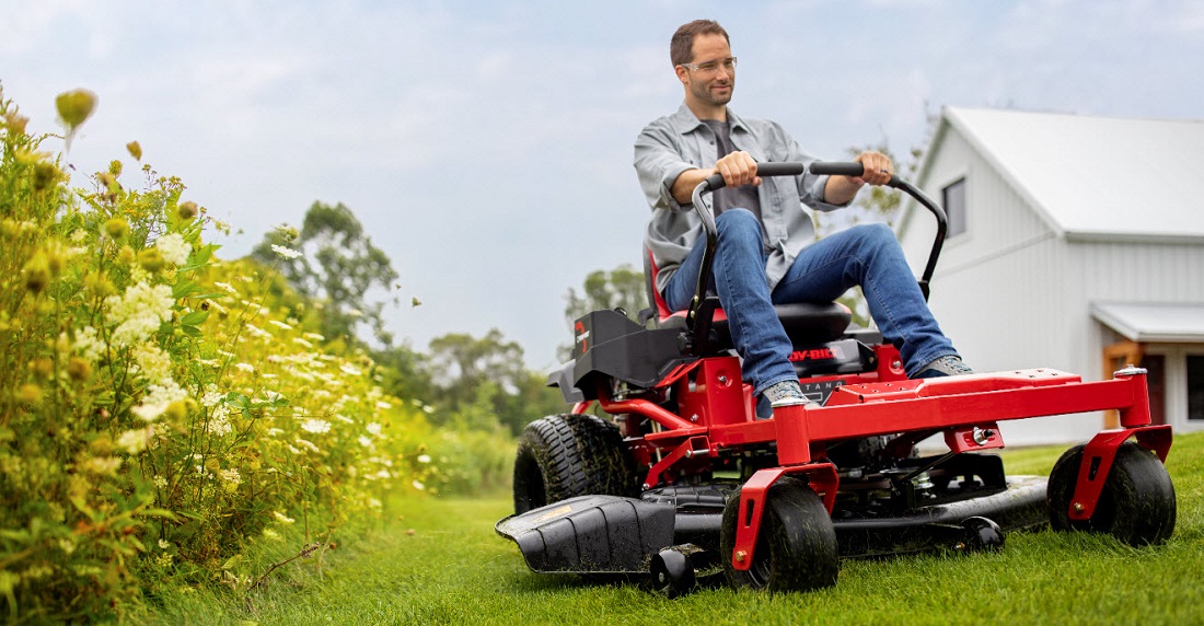 Operating a zero turn mower sale