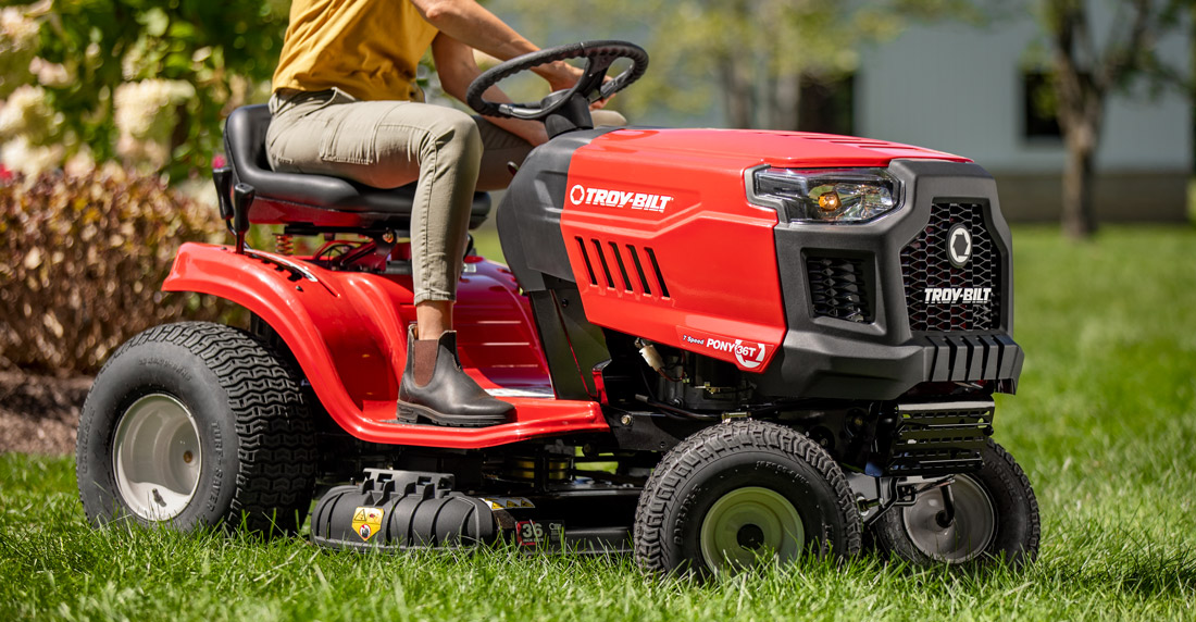 Ride on mower with mulcher sale